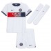Paris Saint-Germain Ousmane Dembele #10 Barnkläder Borta matchtröja till baby 2023-24 Kortärmad (+ Korta byxor) Billigt